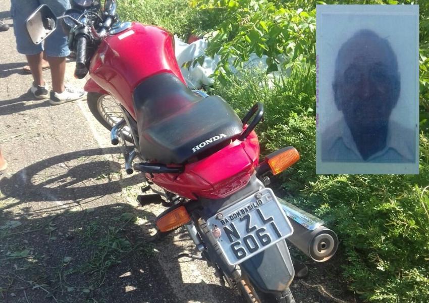 Identificado homem que morreu em acidente de moto na BA-148 no município de Dom Basílio