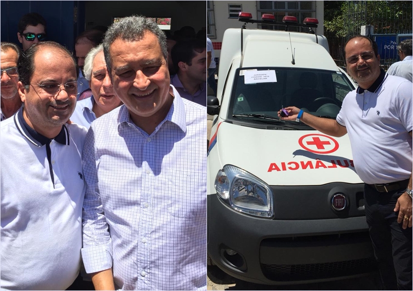 Prefeitura de Jussiape recebe Ambulância e aparelho de Raio X do Governo do Estado