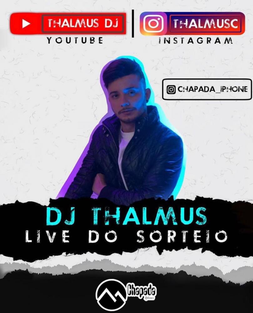 Live do sorteio acontecerá nesta sexta-feira (08) com Dj Thalmus às 20h