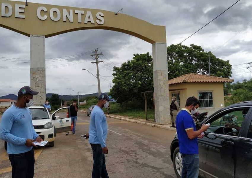 Coronavírus: Prefeitura de Rio de Contas montam barreiras nos portais de entrada e saída da cidade