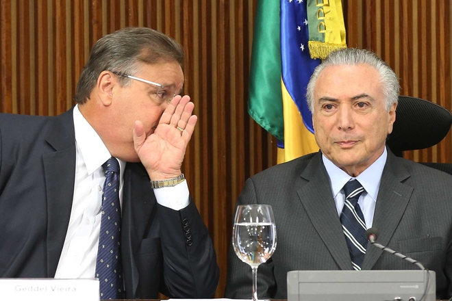 Temer receia eventual prisão de Geddel, diz jornal