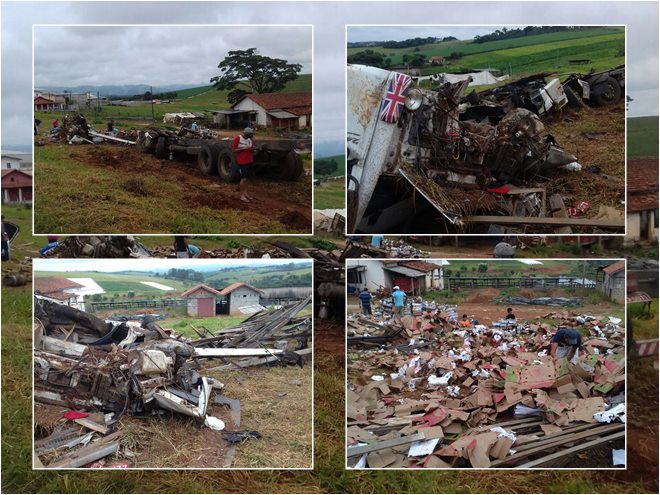 Motorista fica gravemente ferido após capotar caminhão na BR-381, em Pouso Alegre (MG)