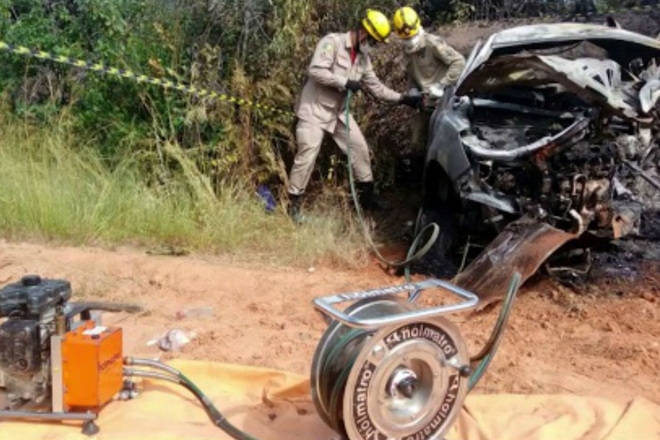 Acidente deixa quatro mortos na BR-349; uma das vítimas era um bebê