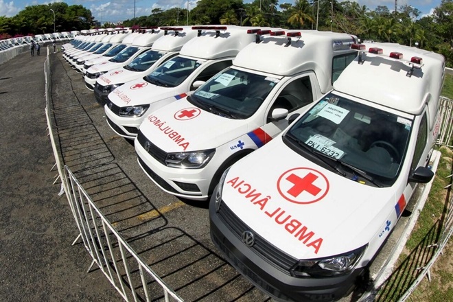 Com investimento de R$ 6,2 mi, Governo entrega 78 novas ambulâncias a municípios