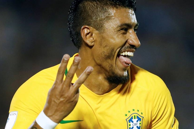 Brasil goleia o Uruguai com show de Paulinho e fica a um passo da Copa de 2018