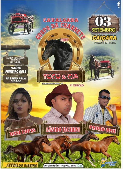 Vem aí a 4ª Edição da Cavalgada Grupo da Charrete Teco & Cia