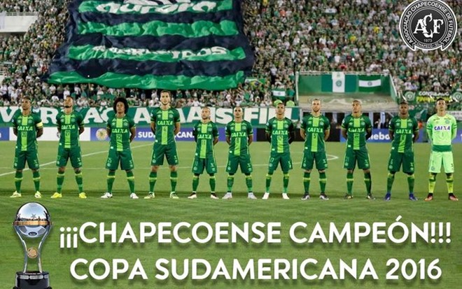Conmebol declara Chapecoense campeã da Copa Sul-Americana