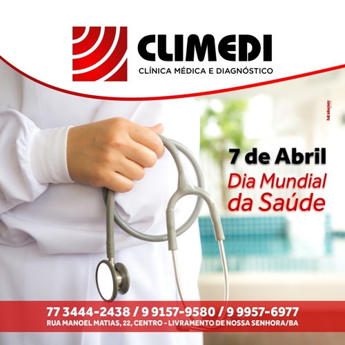 CLIMEDI : 7 de Abril dia Mundial da Saúde