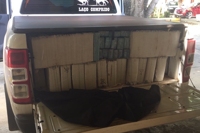 Secretaria da Segurança Pública e Policia Federal apreendem cerca de 1,5 toneladas de maconha em Conquista