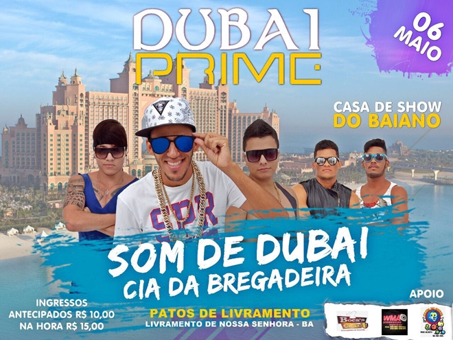 Livramento: Não perca neste sábado "Dubai Prime" no Clube de Baiano nos Patos