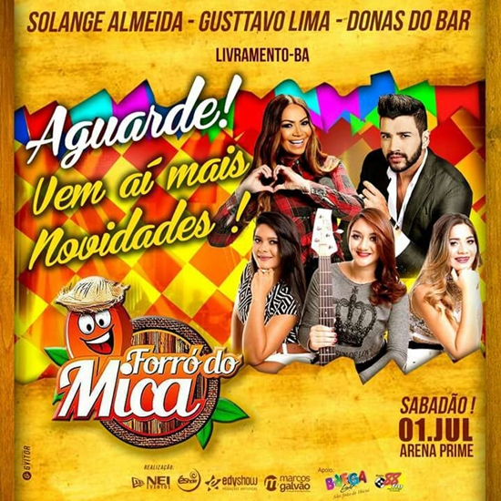 Livramento: Dia 01 de Julho acontece "Forró do Mica"