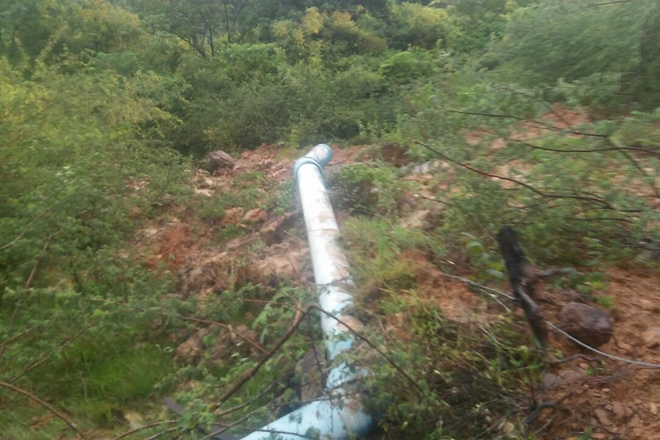 Após conserto de adutora abastecimento de água em Livramento já está normalizado