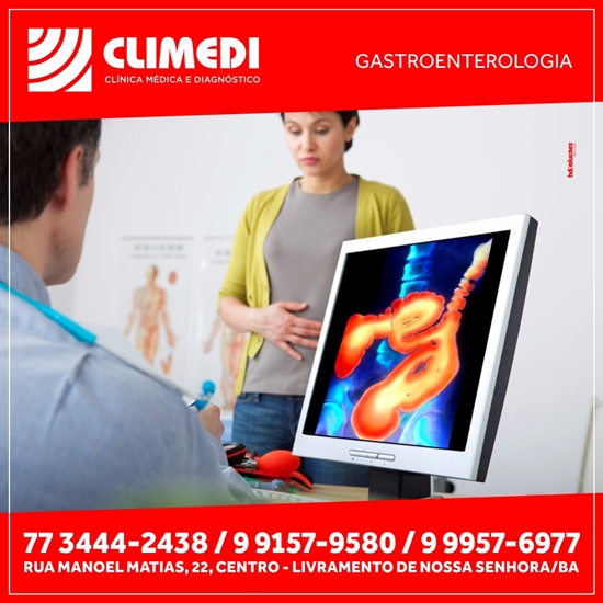 Gastroenterologia é na CLIMEDI