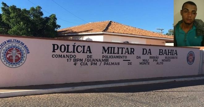 Jovem é detido após furtar objetos dentro de pelotão da PM