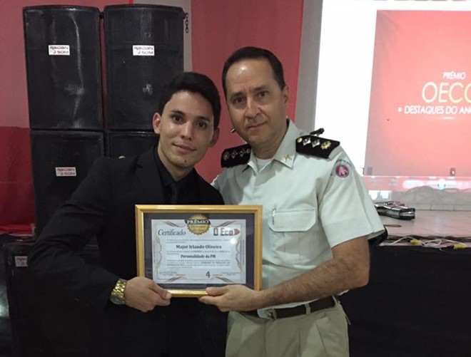 Em evento realizado em Paramirim, Major Irlando Oliveira é premiado como Destaque do Ano
