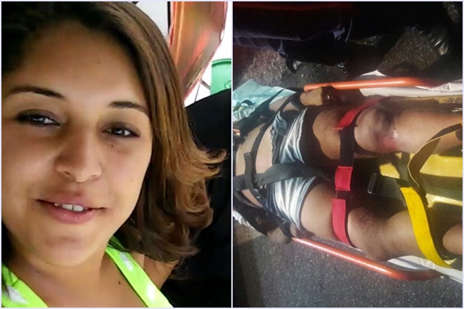 Dom Basílio: Jovem cai de moto e é atropelada por caminhão