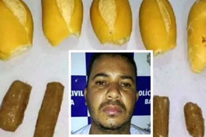 Padeiro é preso levando pães recheados com maconha para presos em Itapetinga