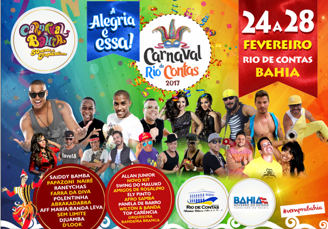 Rio de Contas: Divulgada programação oficial do carnaval 2017
