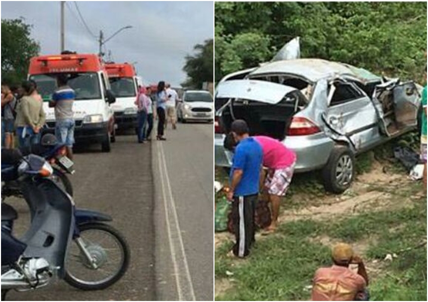 Carro cai em ribanceira e uma pessoa morre na BA-262, em Aracatu