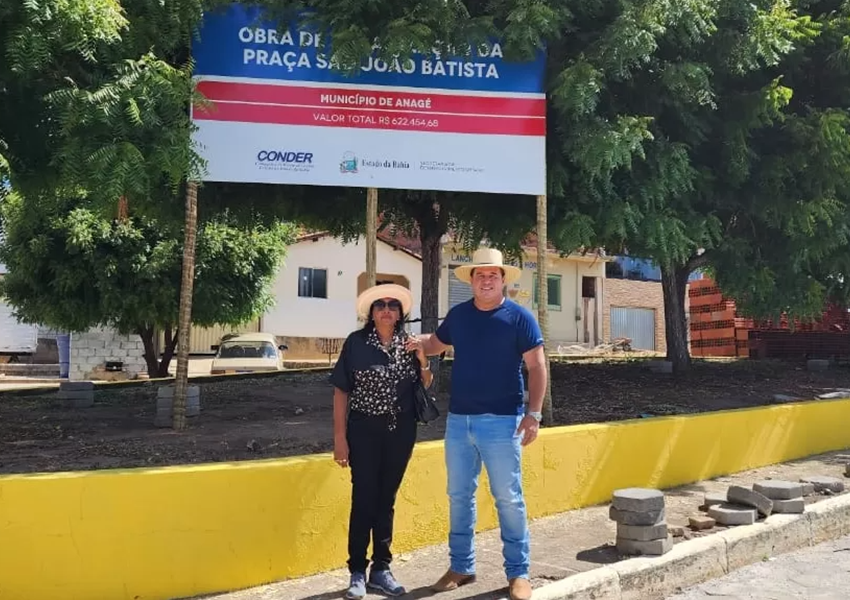 Deputado Marquinho Viana visita obras realizadas com emenda parlamentar de seu mandato em Anagé