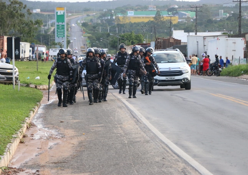 Forças estaduais garantem Bahia com 100% de rodovias liberadas