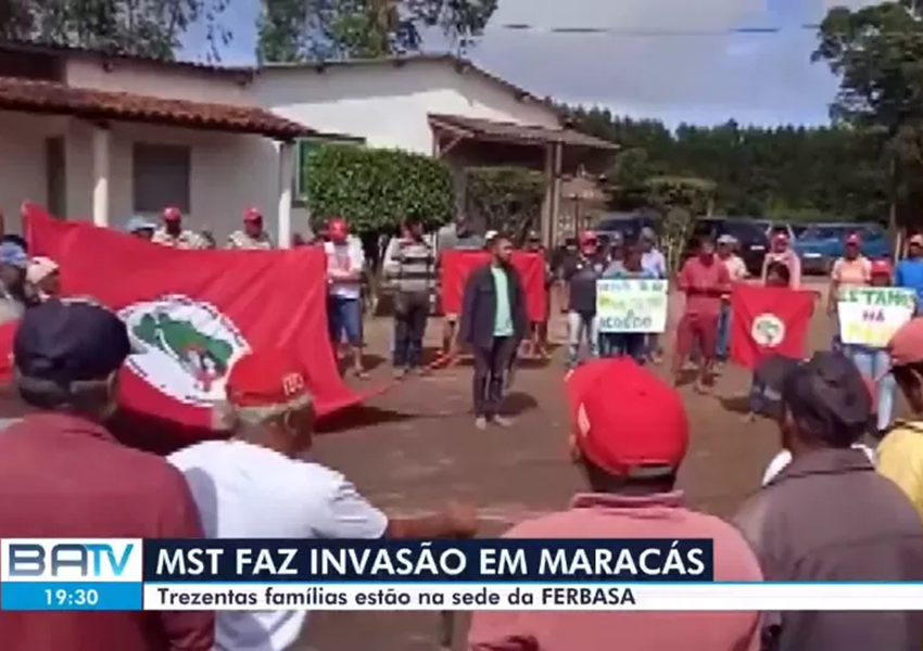 Integrantes do MST invadem sede da Ferbasa no sudoeste da Bahia