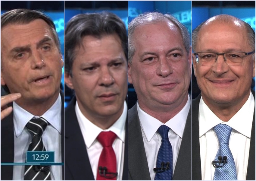 Nova pesquisa Ibope: Bolsonaro tem 27%; Haddad, 21%; Ciro, 12% e Alckmin, 8%