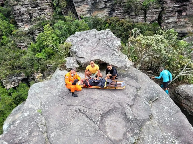 Turista francês é resgatado após acidente na Chapada Diamantina