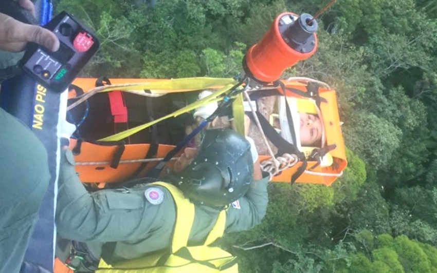 Turista mineira se acidenta em trilha da Chapada Diamantina e é resgatada por helicóptero