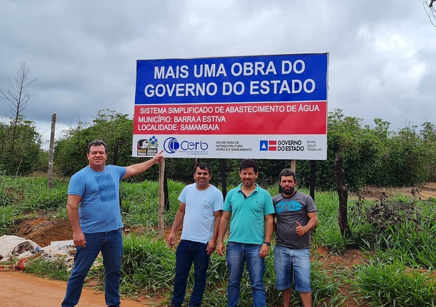 Deputado Marquinho Viana visita as obras de implantação dos sistemas de água de povoados em Barra da Estiva