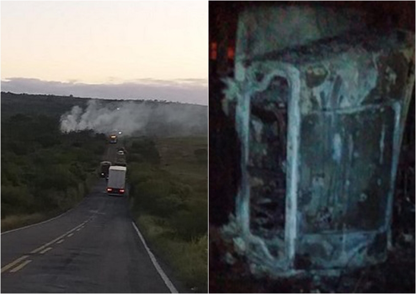 Motorista de carreta morre carbonizado após acidente entre Planaltino e Nova Itarana