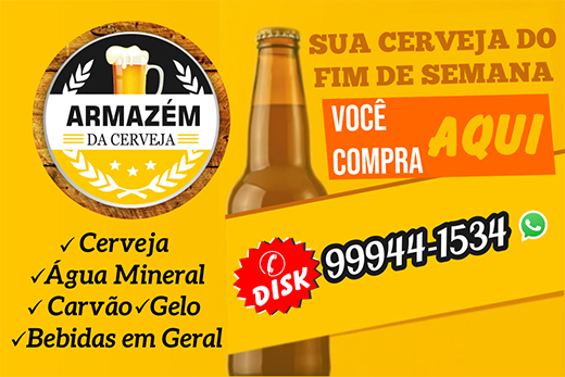 Fim de Semana combina com Armazém da Cerveja em Livramento; Disk Entrega 77 99944-1534