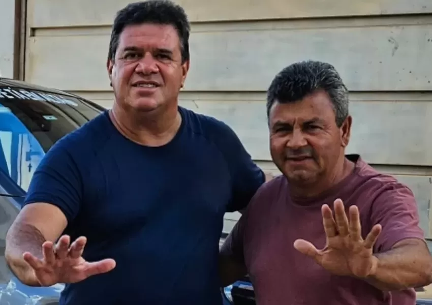 Deputado Marquinho Viana e Wilson do Café visitam obra de ampliação de estação de tratamento de água em Barra da Estiva