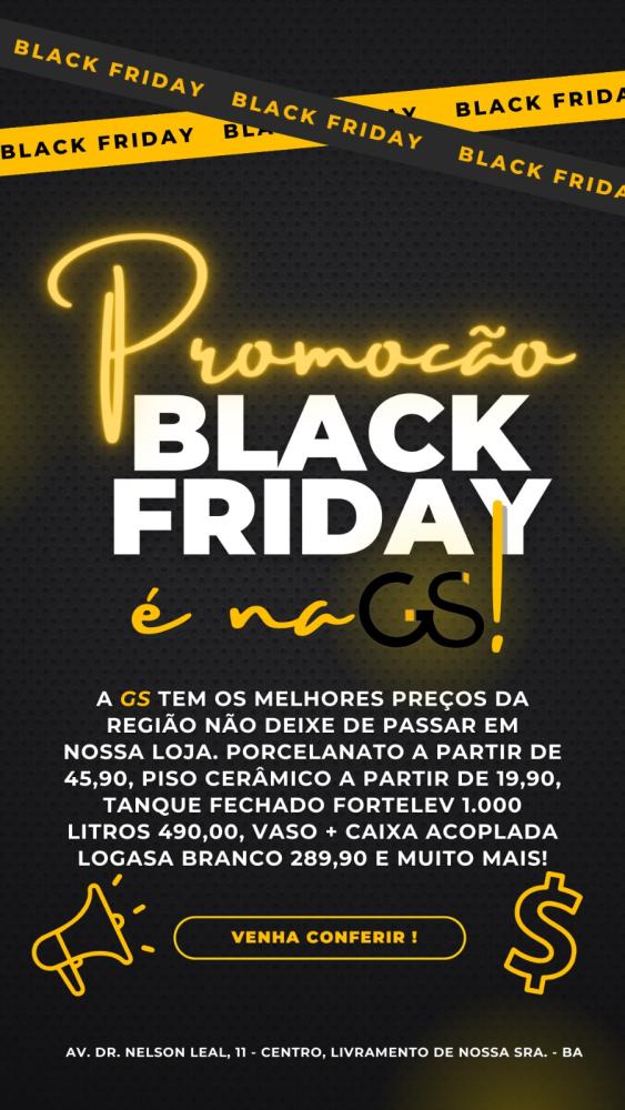 Black Friday na GS Material de Construção: Preços Imbatíveis para sua Obra