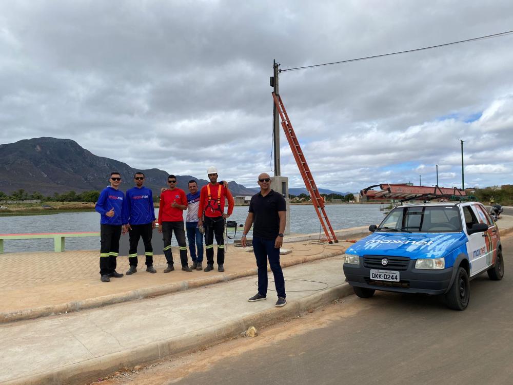 Provedor de internet Maxxnet instala wi-fi grátis na Lagoa Zinho Tanajura em Livramento