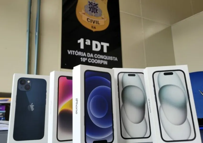 Polícia Civil de Vitória da Conquista conclui investigação sobre golpe do cartão virtual e recupera 10 iPhones