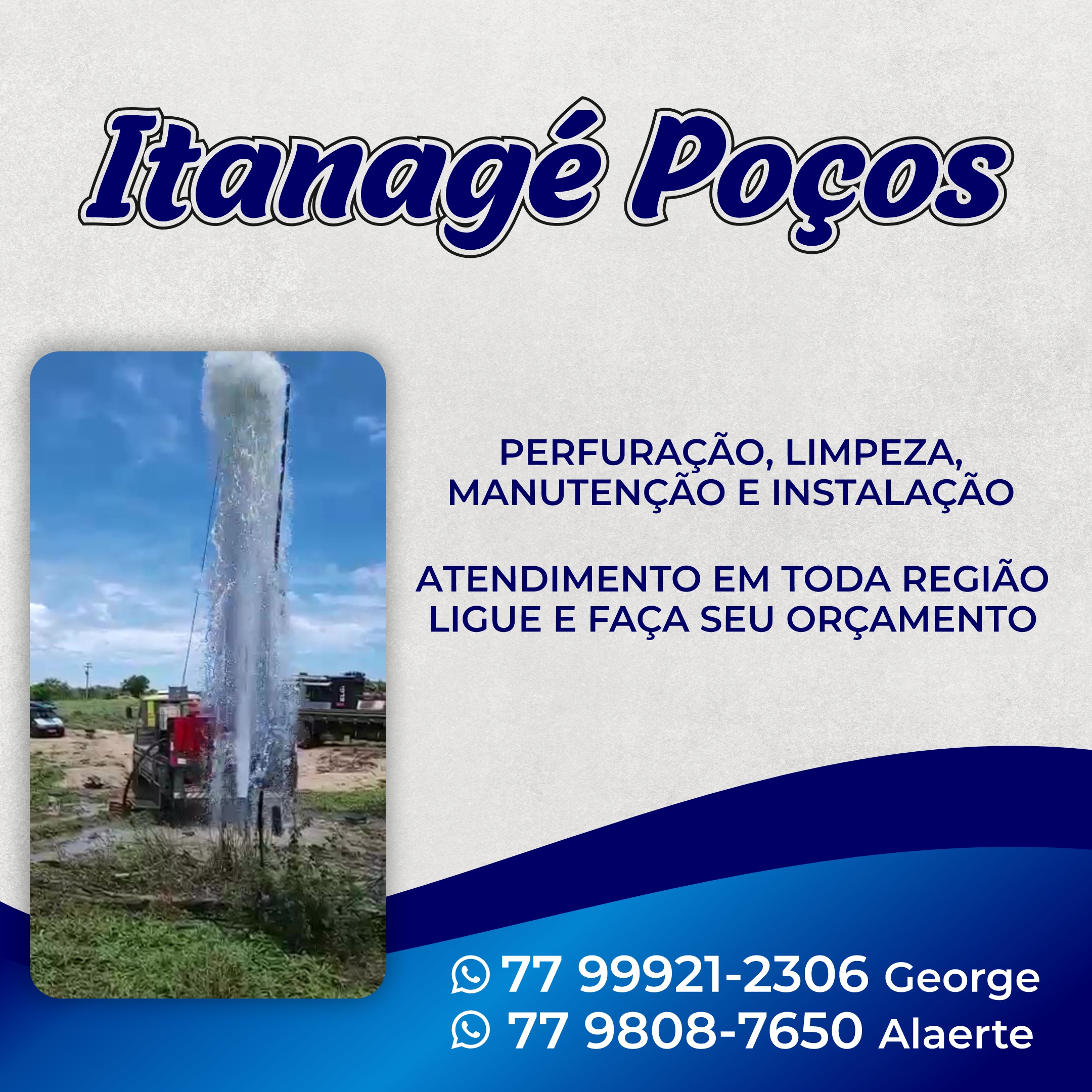 Itanagé Poços: Qualidade e Profissionalismo em Perfuração, Limpeza, Instalação e Manutenção de Poços