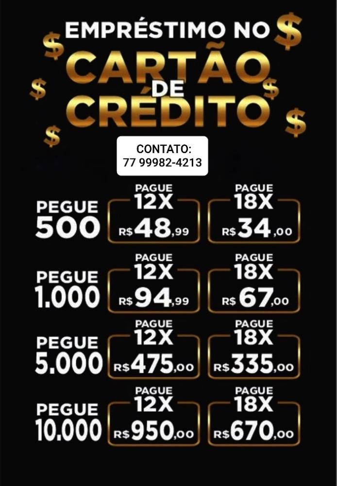 Emprestimo no cartão de Crédito