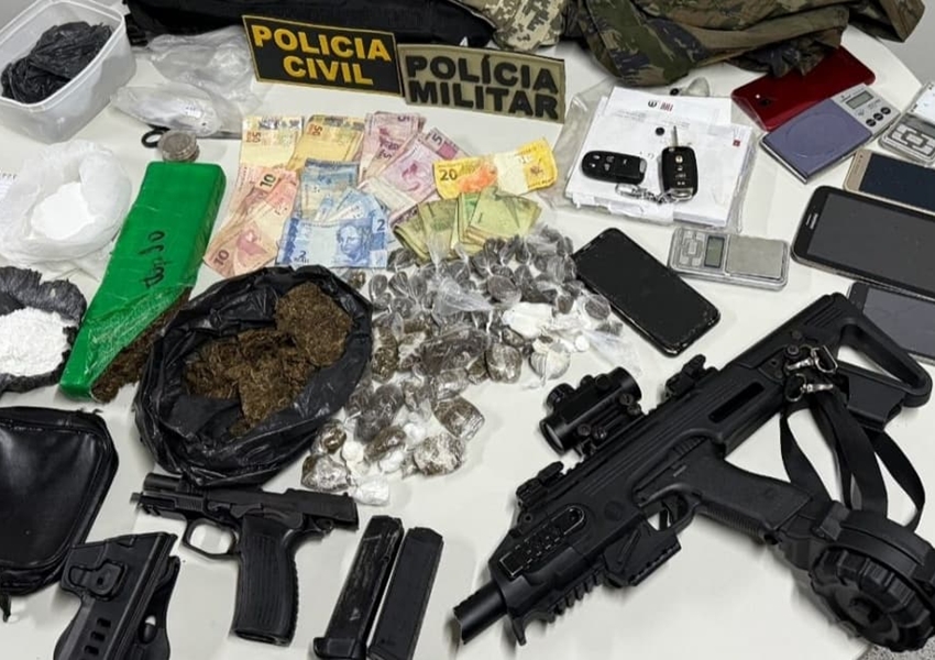 Operação 'Relâmpago' em Ilhéus resulta na prisão de três suspeitos e apreensão de armas e drogas