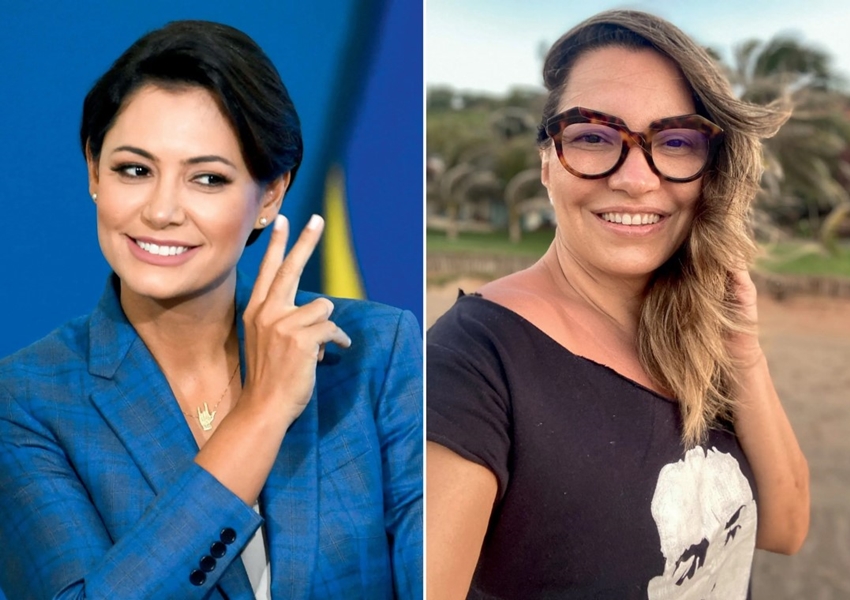 Pesquisa indica que Michelle Bolsonaro tem imagem melhor do que Janja, mulher de Lula