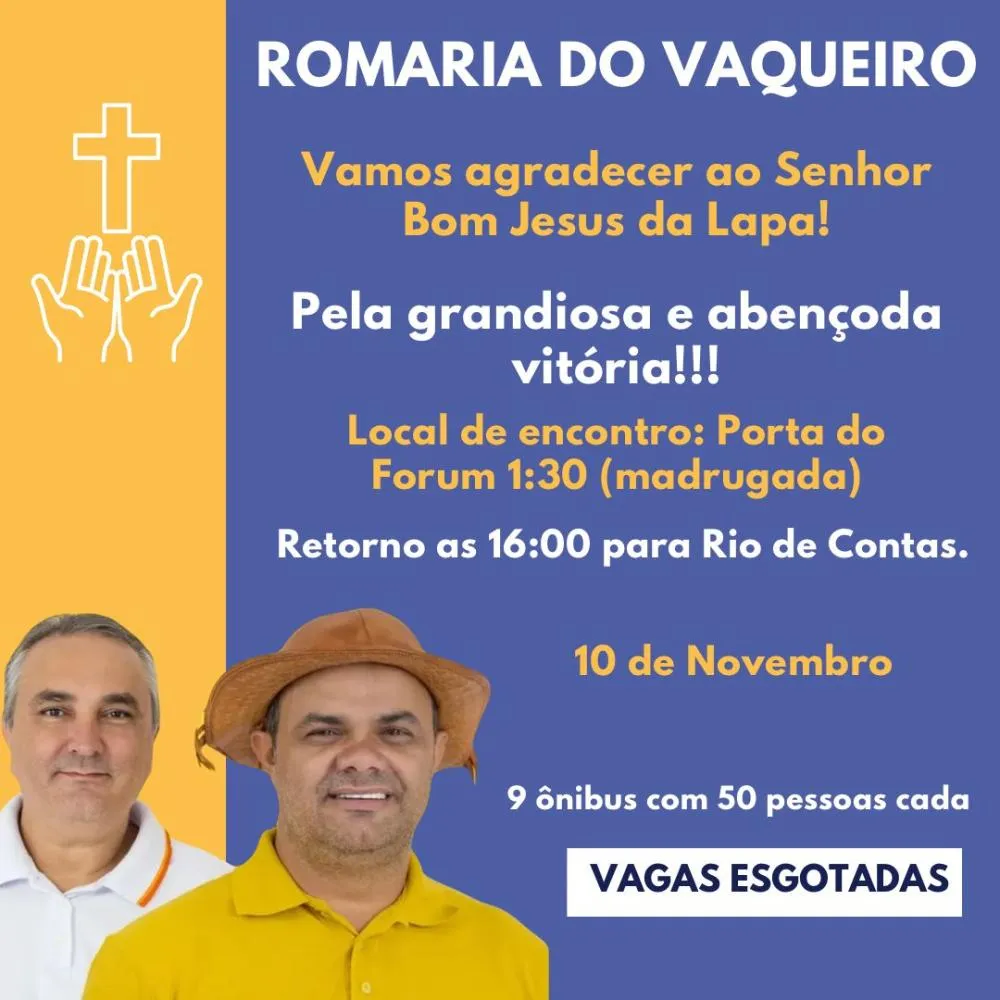 Turma de Célio Vaqueiro organiza a maior Romaria da região para Bom Jesus da Lapa