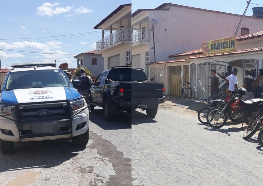 Dupla invade estabelecimento comercial em Livramento e rouba pertences de funcionários e clientes 