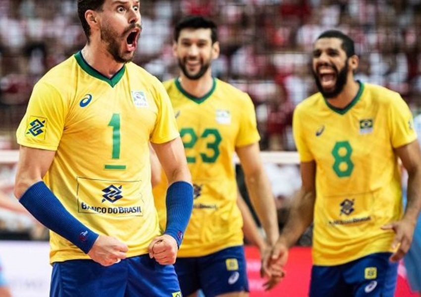 Brasil vence Eslovênia e fica com o bronze no Mundial de Vôlei