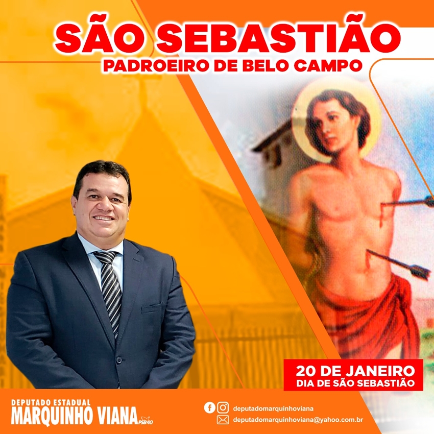 Deputado Marquinho Viana celebra Dia de São Sebastião