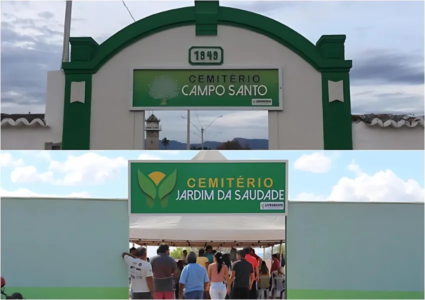 Bispo Dom Vicente e Padre Marcelo celebram missas de finados em Livramento de Nossa Senhora