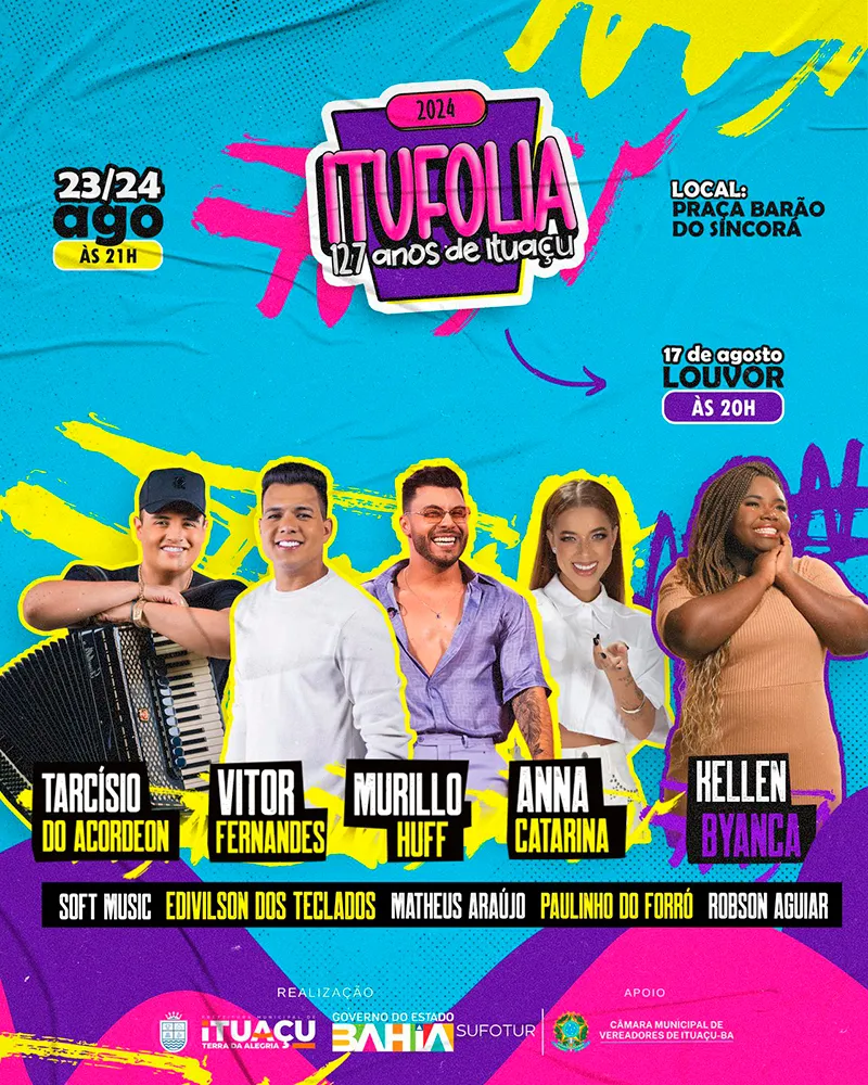 Ituaçu se prepara para o maior aniversário de todos os tempos com grandes shows