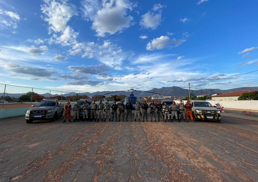 46ª CIPM realiza operação aérea em parceria com GRAER no Bairro Benito Gama em Livramento