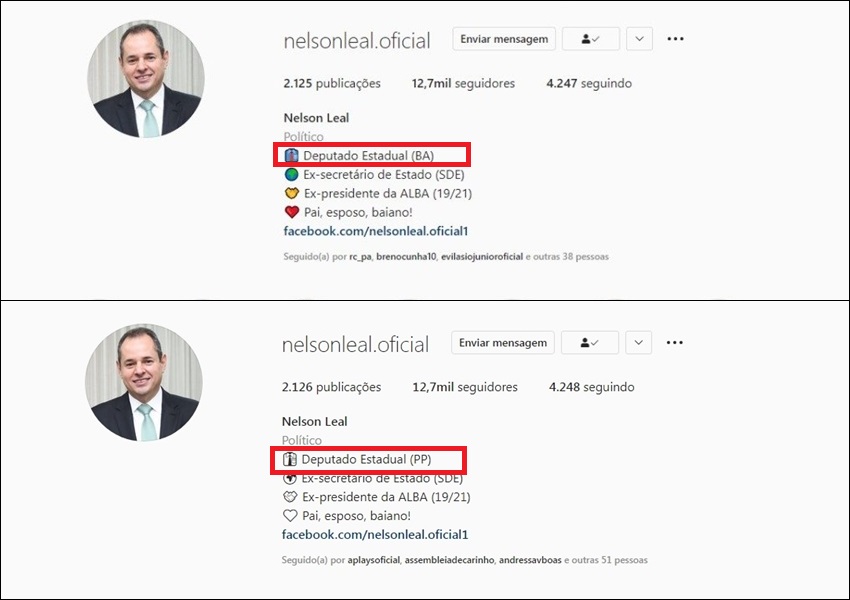 Nelson Leal volta a fazer referências ao PP nas redes sociais