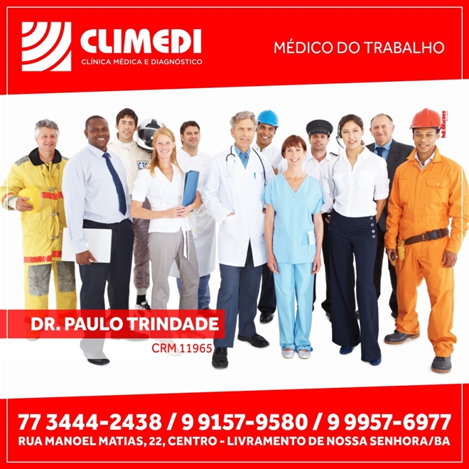 Climedi: Drº Paulo Trindade médico do trabalho