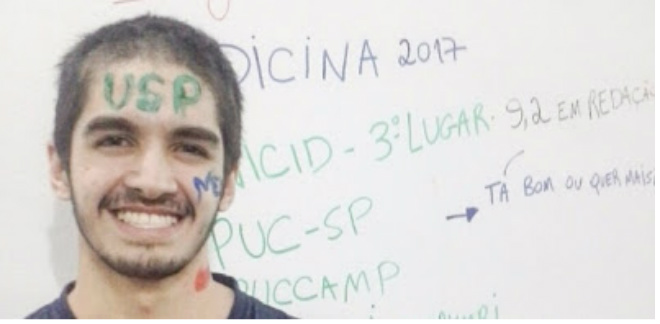 Sem redes sociais e celular, estudante da rede publica passa em 8 vestibulares para medicina